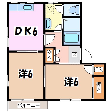 Ｆあづみの 間取り