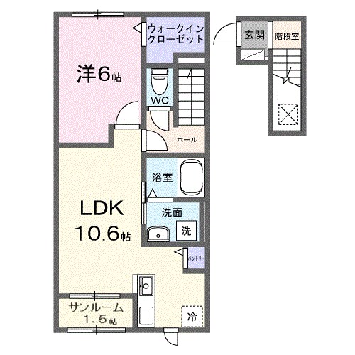 ミニョン　フロル　Ａ 間取り