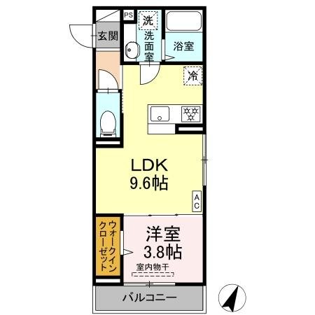 (仮称)D-ROOM笹賀 間取り
