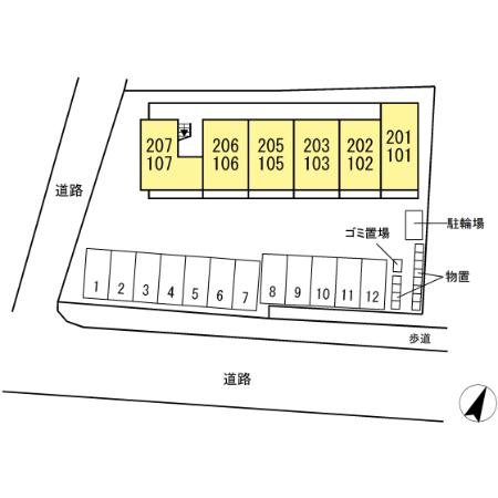 (仮称)D-ROOM笹賀 駐車場