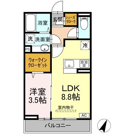 (仮称)D-ROOM笹賀 間取り
