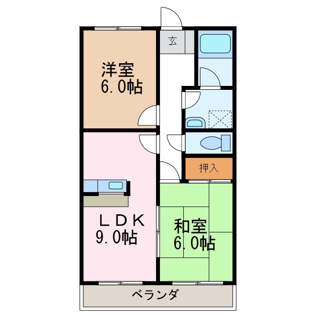 ｳｴｽﾄｻｲﾄﾞﾚｼﾞﾃﾞﾝｽYAMASHICHI 間取り