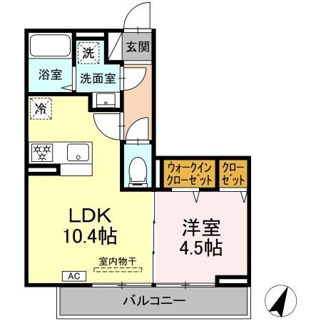 (仮称)D-ROOM笹賀 間取り