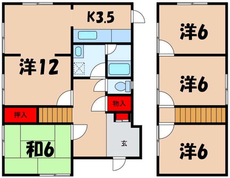 田中住宅（東春近） 間取り