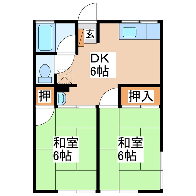 メゾン寺島Ⅱ 間取り