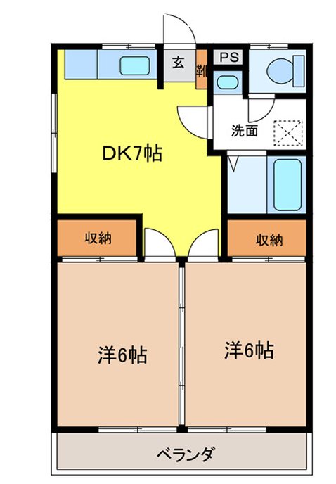 シルバーハイツⅡ 間取り