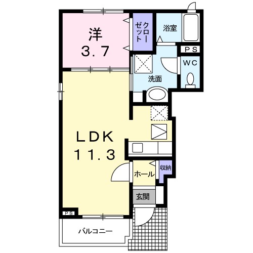ラッフィナートＭ　C 間取り