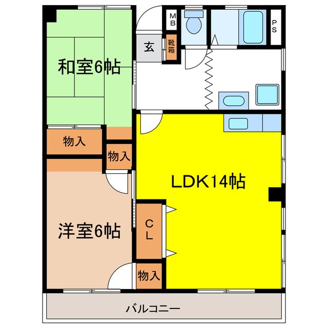 コーポ辰巳 間取り