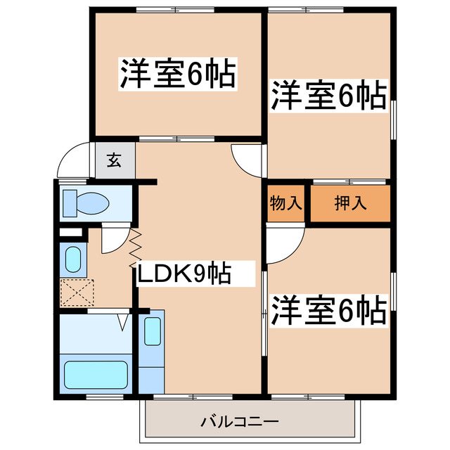 ＳＵＮＶＩＬＬＡＧＥ島崎 間取り