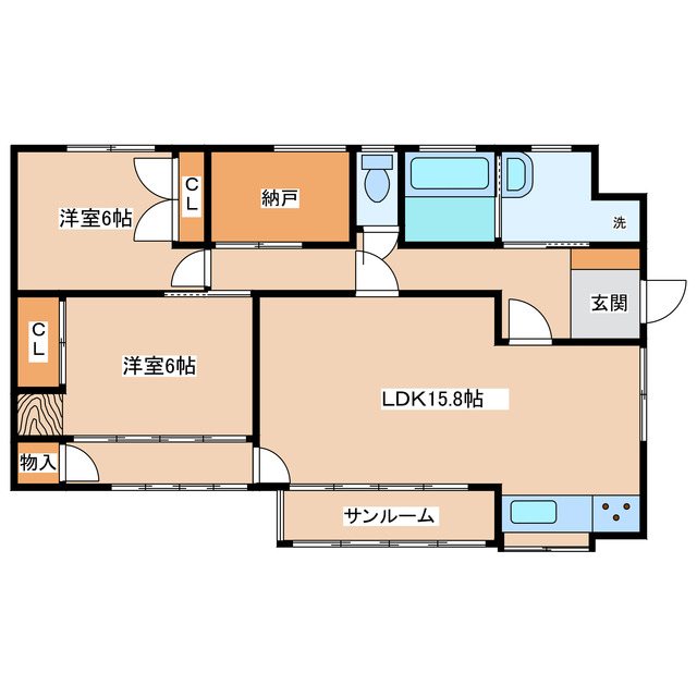 埋橋2丁目アパート 間取り