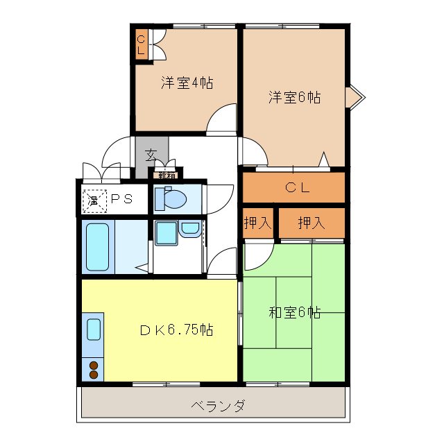 ガーデンテラスピュアＢ棟 間取り