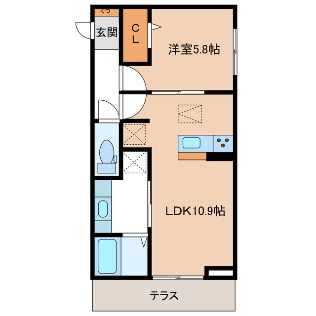 GRAND　D-ROOM育良町N 間取り