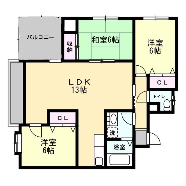 オックスヘッドⅠ 間取り
