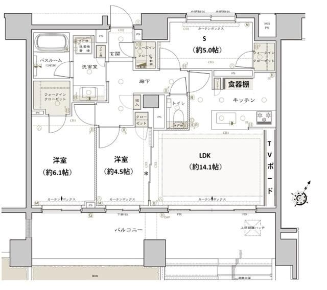 クリオレジダンス横濱ザ・マークス 間取り