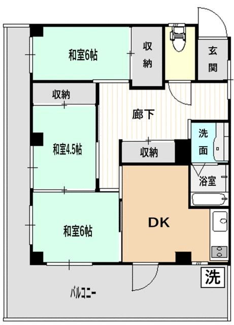 松ケ丘コーポ 間取り