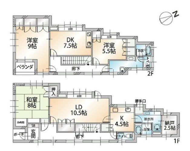 松見町貸家 間取り