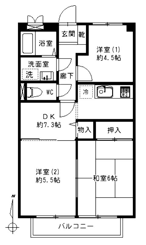 コモド浅田 間取り