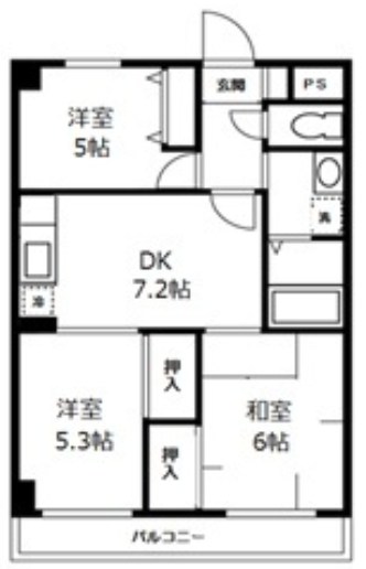 ＣＩＴＹＳＰＩＲＥ横浜和田町 間取り