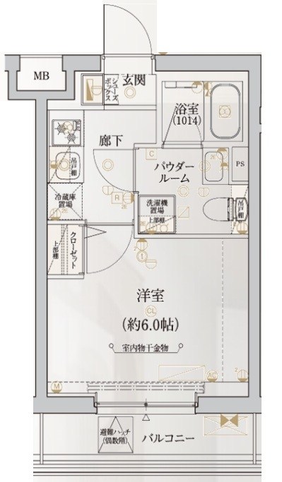 ECREDE横濱吉野町 間取り
