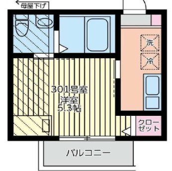 シャトーライフ横浜Ⅰ 間取り