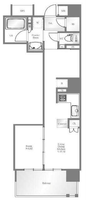 イニシア横浜桜木町 間取り
