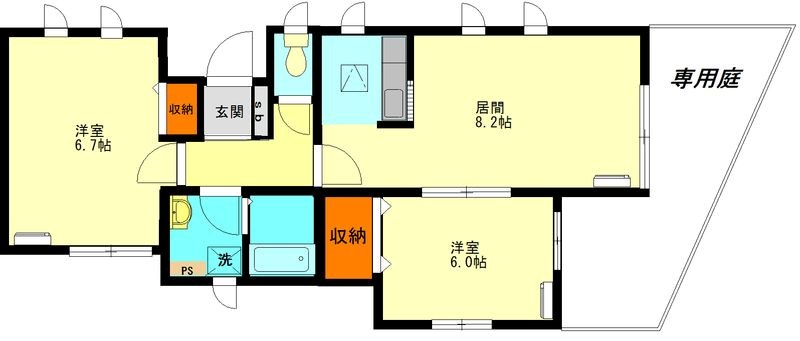 グリーンパレス斎藤分ⅢC 間取り