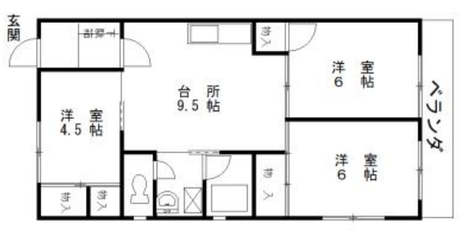 南幸第二KSマンションB棟 間取り