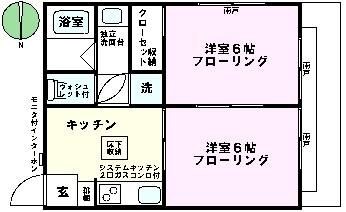 フェリース中原 間取り