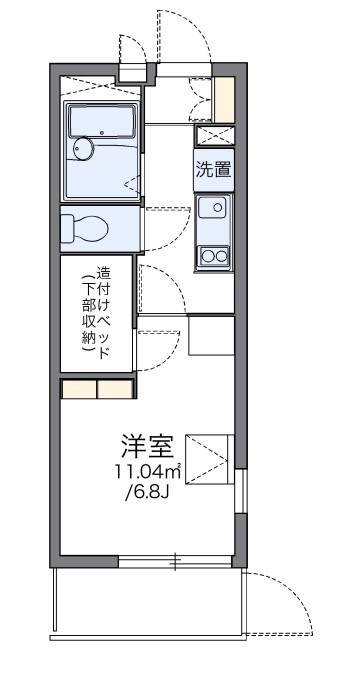 レオパレスキュア横浜 間取り