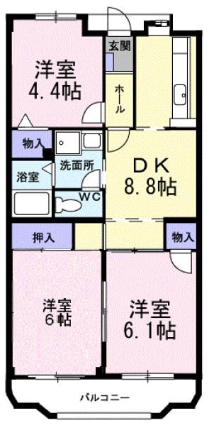 湘南ビバリーヒルズ 間取り図