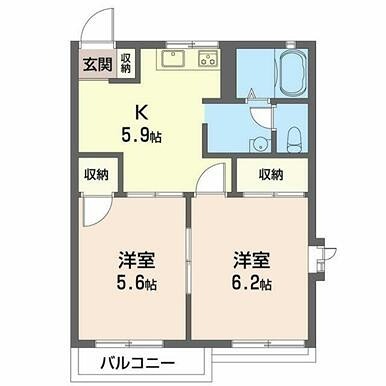 クロッシング吉野 間取り