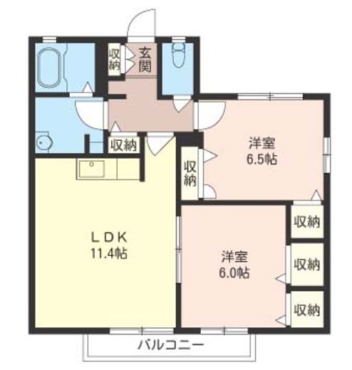 エクセルハイムA  間取り