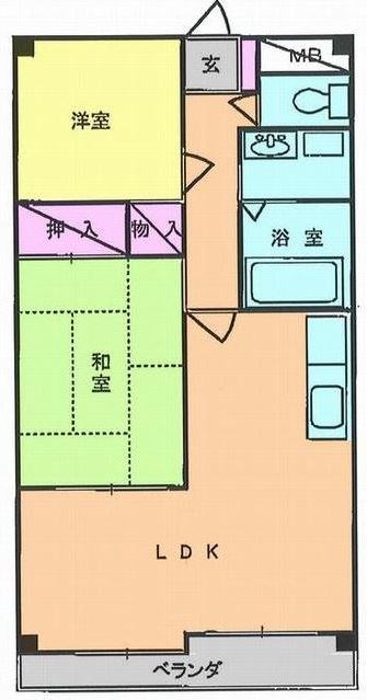 ヒルズ小山台Ⅱ 間取り
