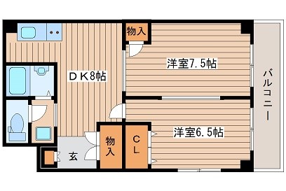 大阪府大阪市中央区糸屋町２丁目 間取り