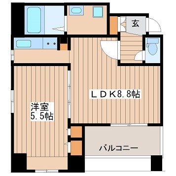 大阪府大阪市中央区松屋町 間取り