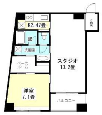 大阪府大阪市西区新町３丁目 間取り