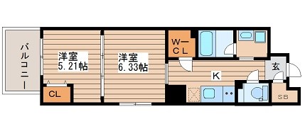 ネットフローラ阿波座 間取り