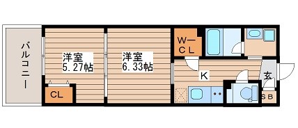 ネットフローラ阿波座 間取り