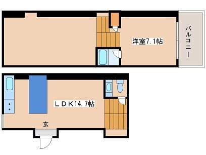 大阪府大阪市西区立売堀５丁目 間取り