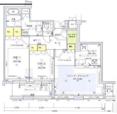 大阪府大阪市西区江戸堀１丁目 間取り