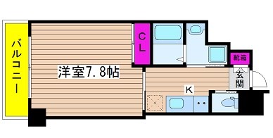 ファインブルーム靭公園 間取り