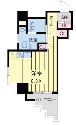 ファインブルーム靭公園 間取り