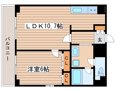 シティライフクラウンハイム長堀通 間取り