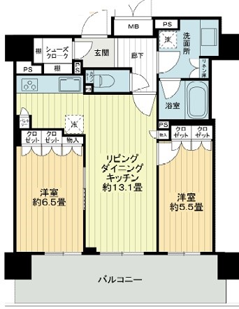 ブランズタワー御堂筋本町 間取り