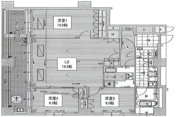 リーガル四ツ橋立売堀Ⅱ 間取り