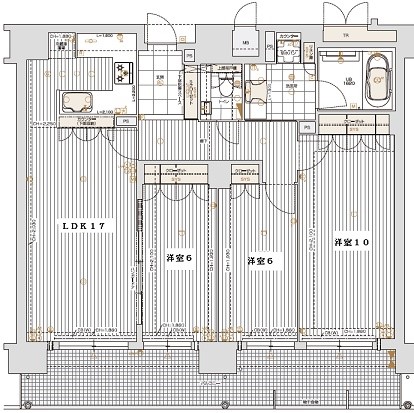 リーガル四ツ橋立売堀Ⅱ 間取り