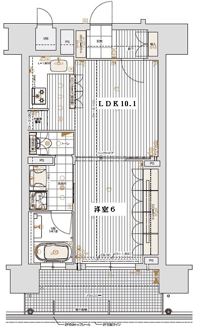 リーガル四ツ橋立売堀Ⅱ 間取り