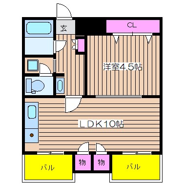 大阪府大阪市西区北堀江１丁目 間取り
