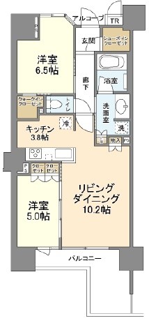 ブランズ北堀江プレイス 間取り