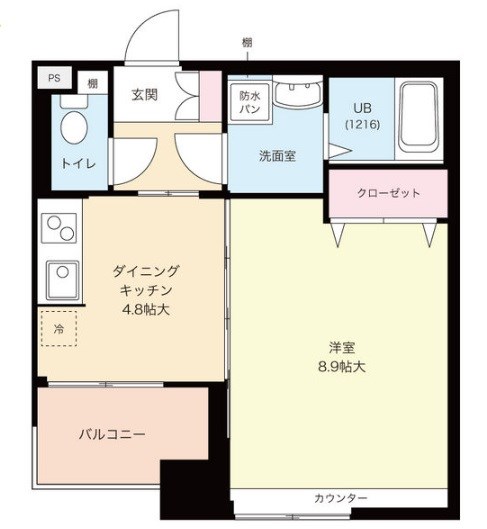 ベルパーク靭本町 間取り